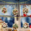6pcs/set DIY Diamond Special Shape Pearl Art Hanging Wooden Christmas Tree Ornament Kit