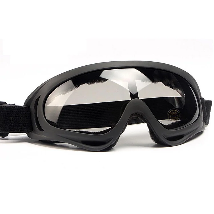 Adults Ski Goggles Imitation Splash Riding Outdoor Sports Glasses X400 Goggles Windproof Sand Cycling Glasses Anti-fog Eyeglass