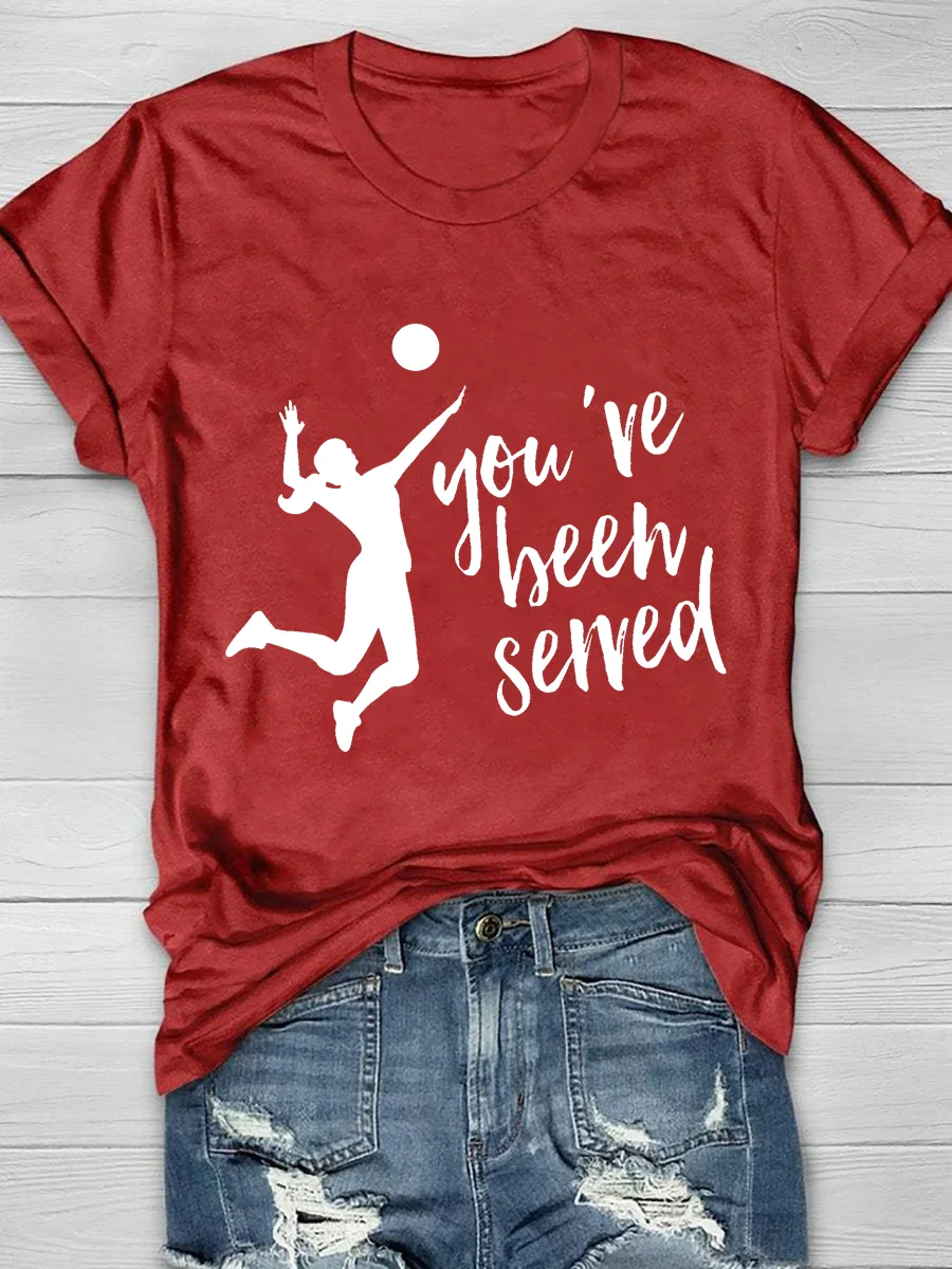 You've Been Served Printed Short Sleeve T-Shirt