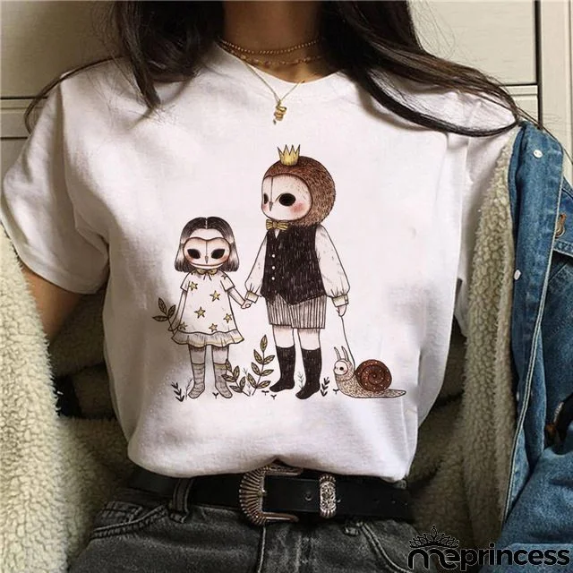 Women Fashion Floral Graphic Print Short Sleeve T-Shirt