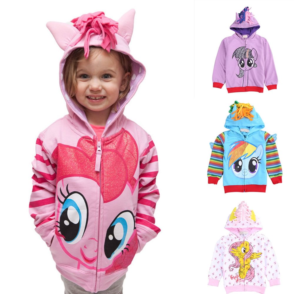 My Little Pony Cartoon Zipper Hoodie Sweatshirt Coat Jacket-Pajamasbuy