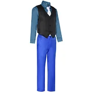 [Wetrose] Joker Cosplay Costume Blue Suit Suicide Isekai Anime Full Set Halloween