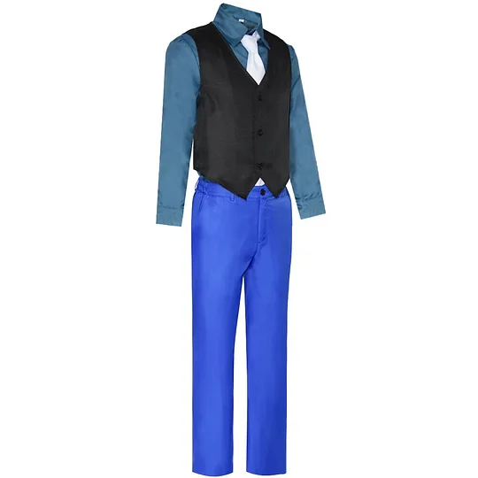 [Wetrose] Joker Cosplay Costume Blue Suit Suicide Isekai Anime Full Set Halloween