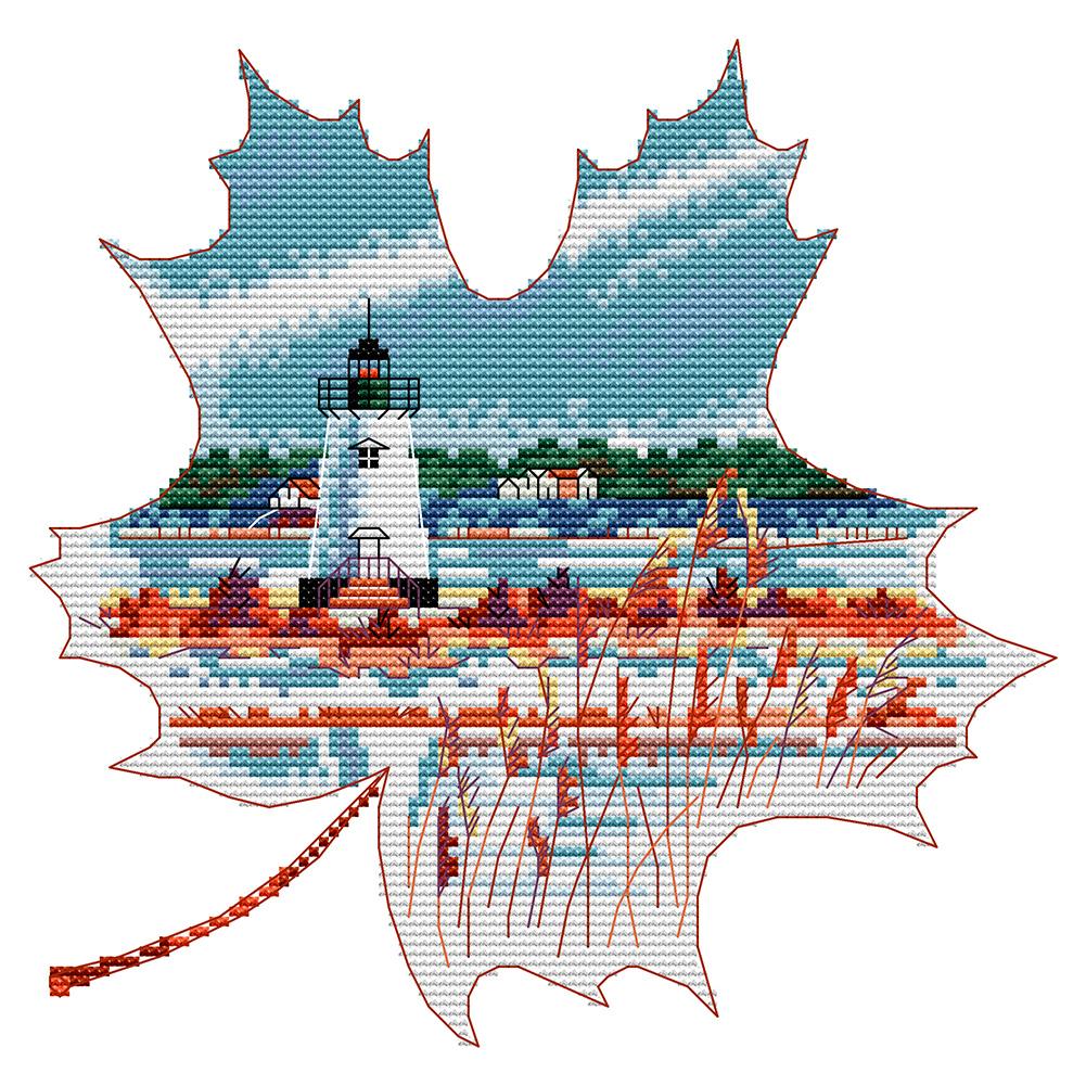 

27*27CM Cross Stitch-Leaves Landscape, 501 Original