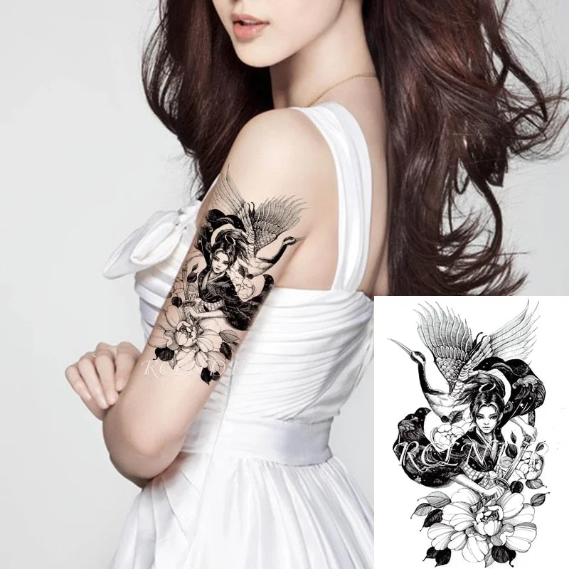 Waterproof Temporary Tattoo Sticker Butterfly Flower wing fake tatto flash tatoo tatouage temporaire waist chest for women girl