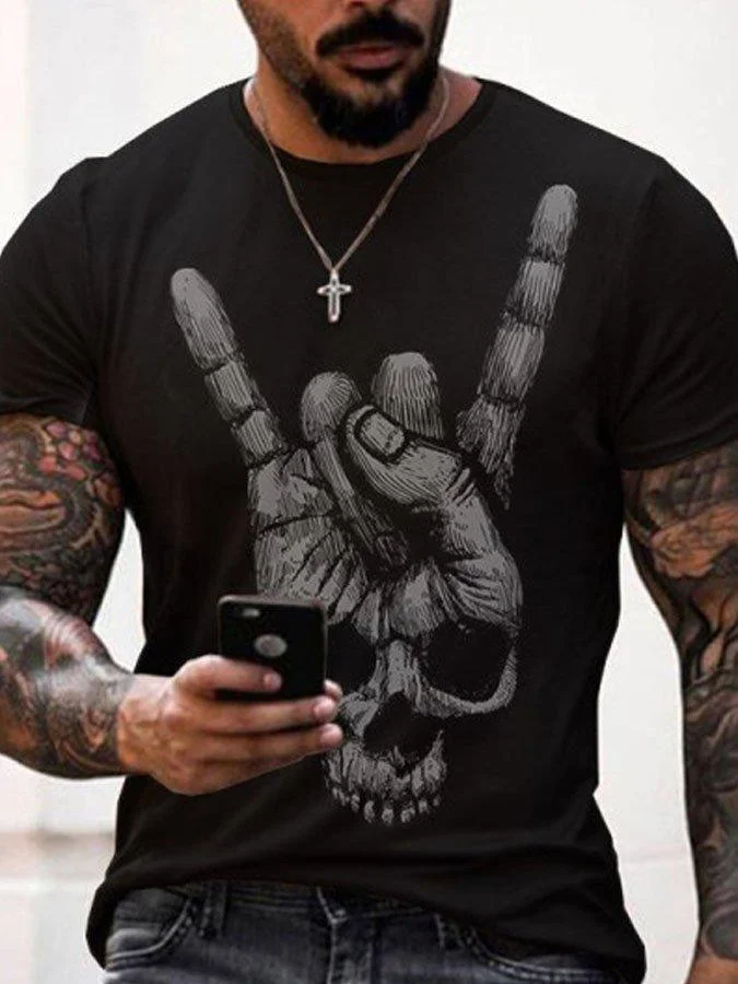 Black Printed Shirts & Tops