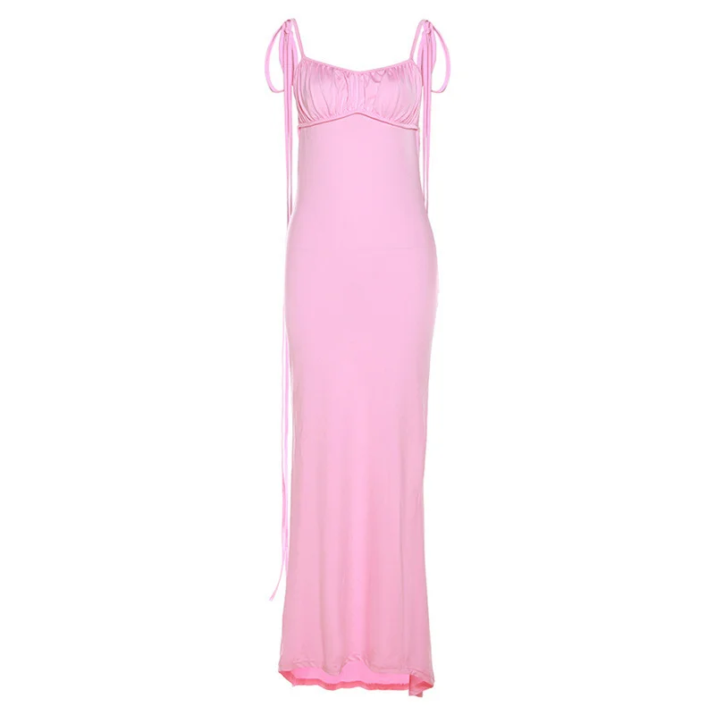 Brownm Brownm New Women's Fashion Sling Sexy Back Slim Bag Hip Temperament Dress