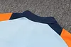 Joyfball 2024/2025 Kids Size Real Madrid Half-Pull Training Suit baby blue Football Shirt 1:1 Thai Quality