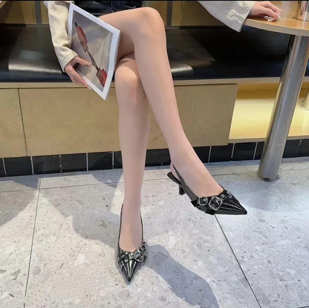 Yyvonne Bag Head Sandals Spring And Summer New High-End Light Tip Beautiful Back Empty Women's Sandals