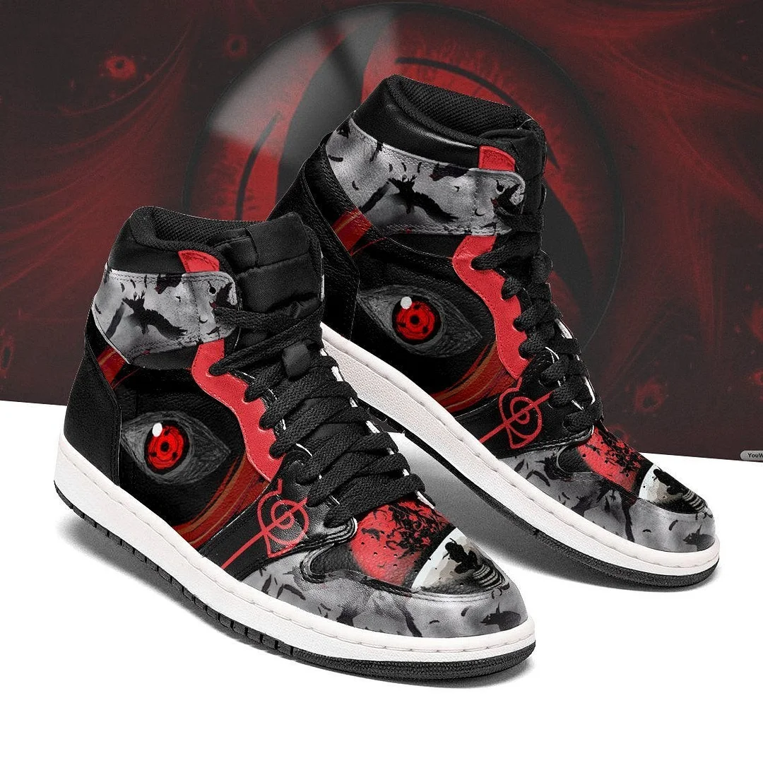 Itachi Sharingan Eyes Sneakers Custom Naruto Anime Shoes