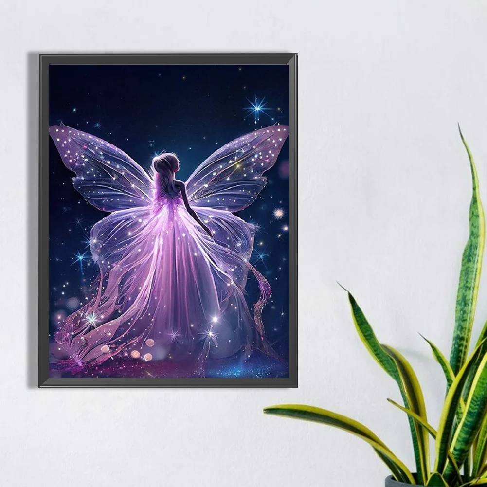 Diamond Painting - Full Round Drill - Butterfly Fairy(30*40cm)