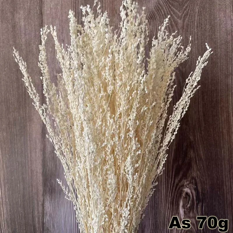 Christmas Gift 70g/35~45CM Decorative Dried Natural Flowers Dry White Grass Bouquet For Bedroom Decor Accessories,Home,Wedding Decoration