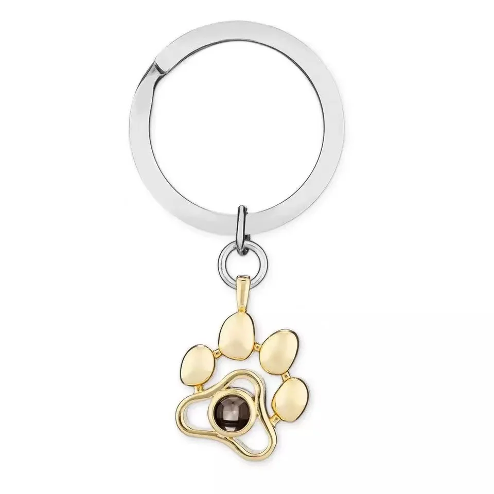 Wear Felicity Silver Gog Paw Necklace Personalized Heart Photo Necklace