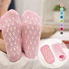 Chaussettes hydratantes avec doublure en gel pour le soin des pieds
