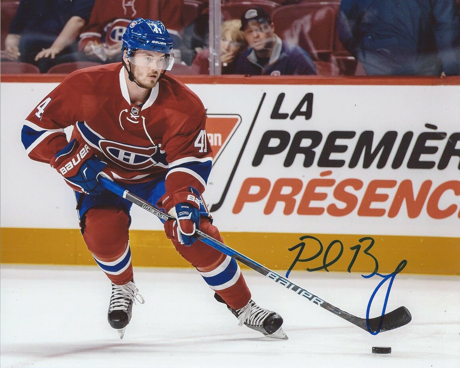 Paul Byron Signed 8x10 Photo Poster painting Montreal Canadiens Autographed COA