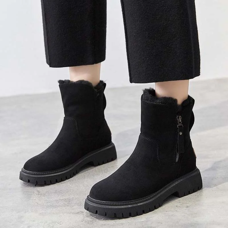 Letclo™ Winter Plus Velvet Warm Fashion Snow Boots letclo Letclo