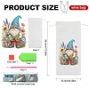 4 Pack DIY Rhinestone Drawstring Wine Gift Bags,  Diamond Painting Wine Decor Bag for Festival Gift Home Table Decor(Garden Gnome)