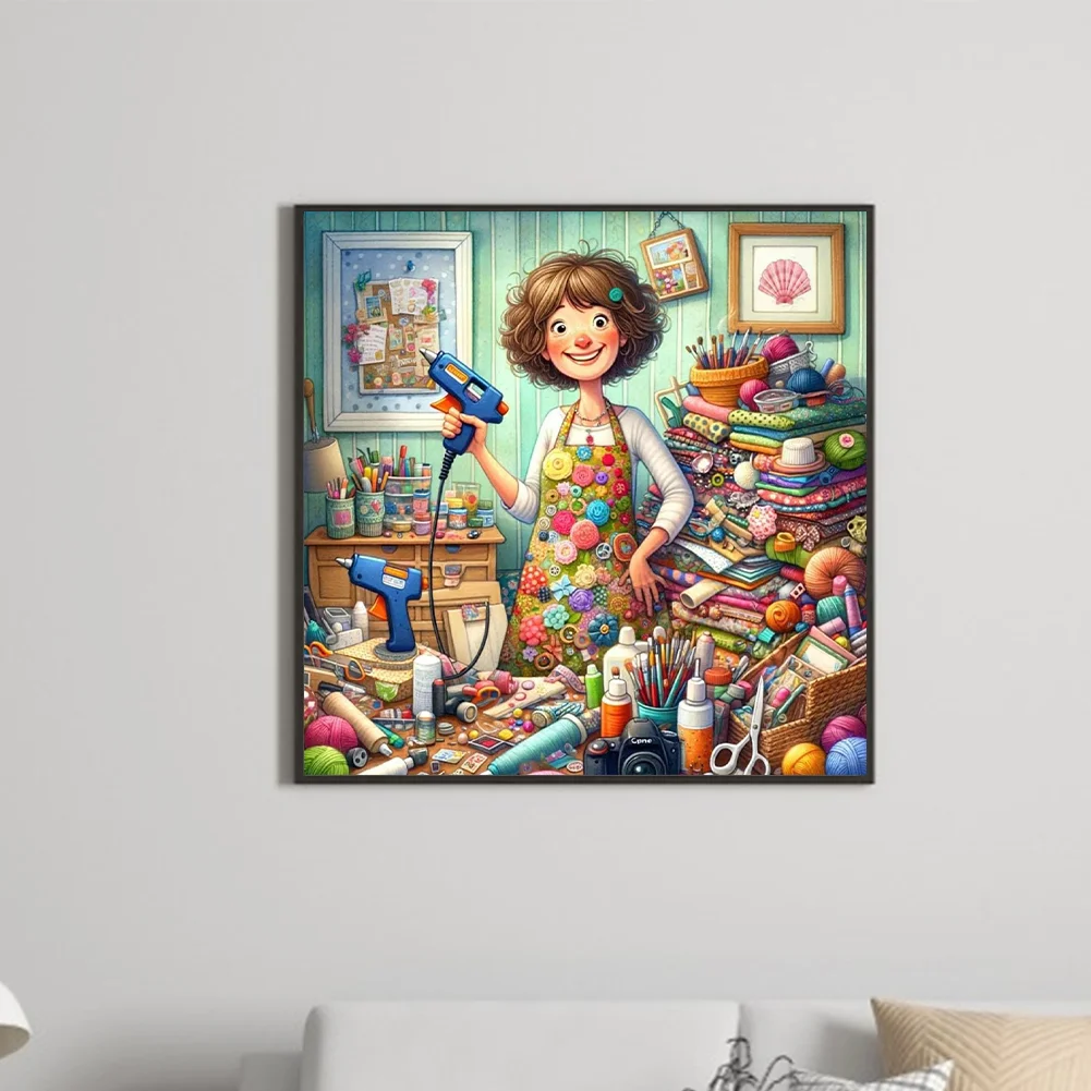 Diamond Painting - Full Round Drill - Cute Elf(Canvas|50*50cm)