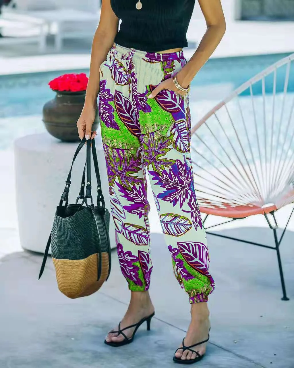 Women's Printed Casual Pants