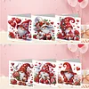 6PCS Diamond Painting Love Goblins Greeting Card Set with Envelopes for Adults Gifts