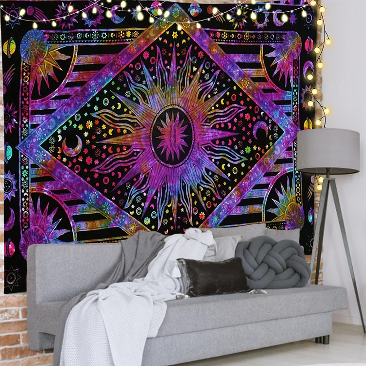 Sun & Moon - Printed Tapestry