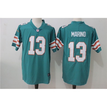 Men's  Miami Dolphins #13 Dan Marino Aqua Green Alternate Stitched NFL Vapor Untouchable Limited Jersey