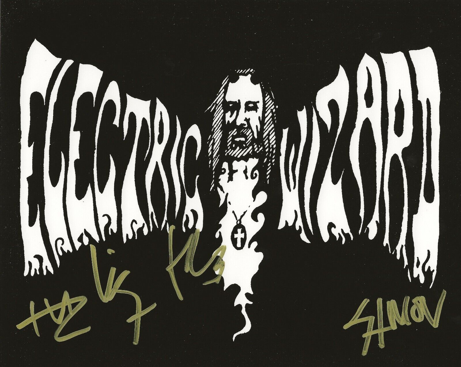 Electric Wizard REAL hand SIGNED Photo Poster painting #3 COA Autographed Doom Metal Band