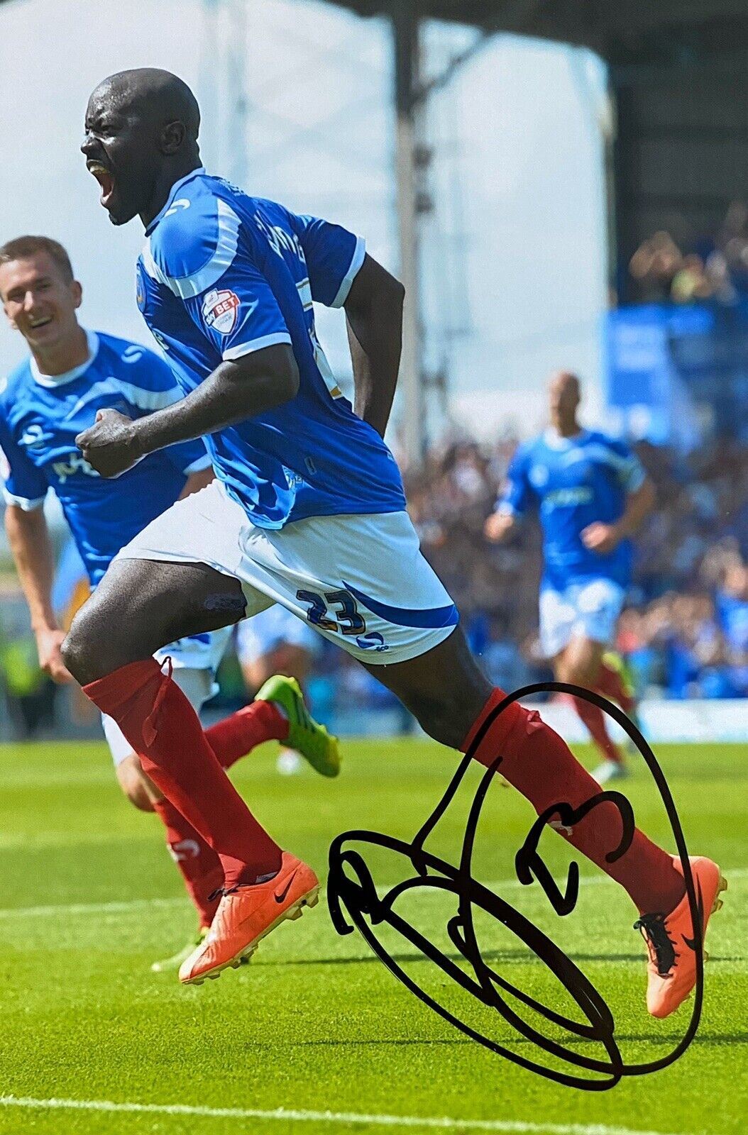 Patrick Agyemang Hand Signed 6X4 Photo Poster painting - Portsmouth 2