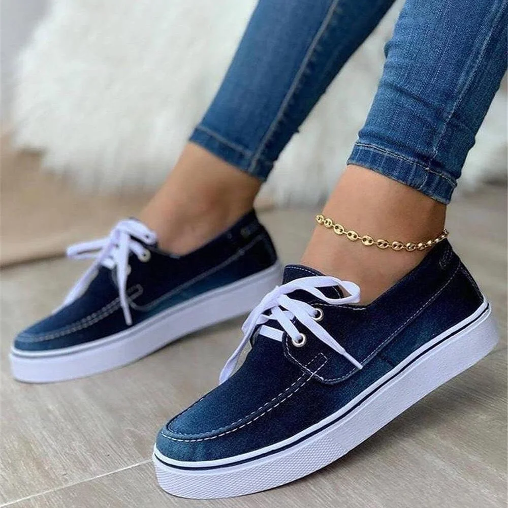 Large size sports bottom womens canvas shoes new fashion running platform women's sneakers low-top  casual women shoes Loafers