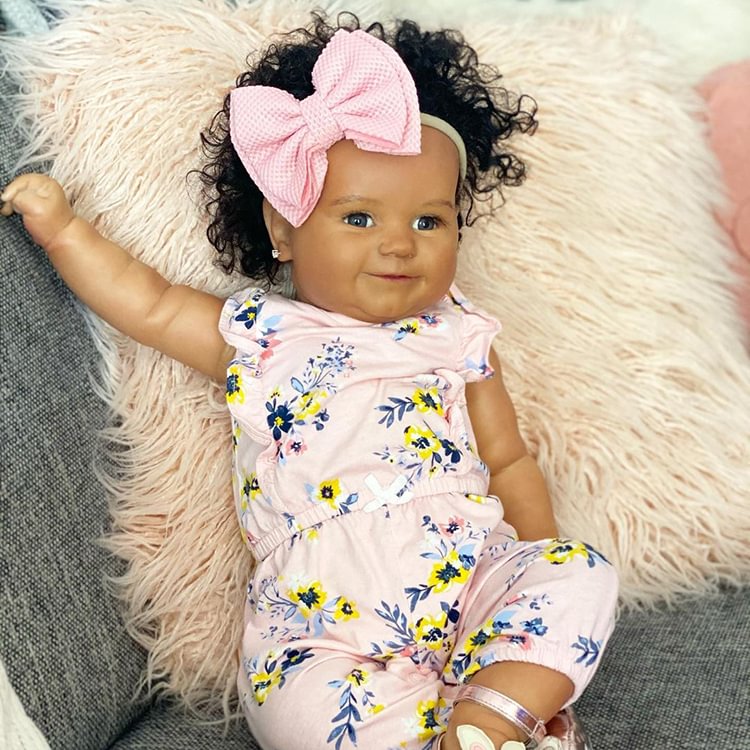  20'' Reborn Doll Shop Lennon Black Reborn Baby Toddler Doll -Realistic and Lifelike - Reborndollsshop.com®-Reborndollsshop®
