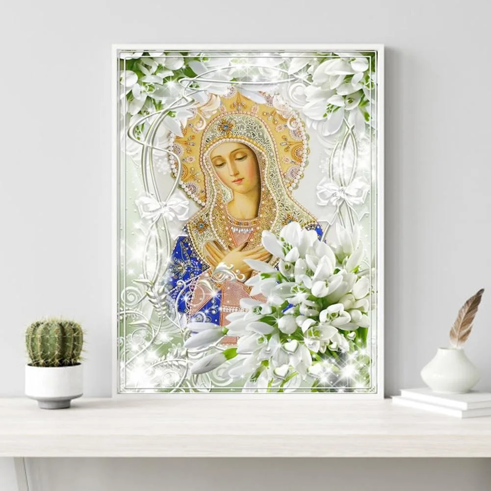 Diamond Painting - Full Round Drill - Jesus Woman(40*50cm)