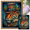 (Multi-Style) Tiger- 11CT Stamped Cross Stitch 40*40cm/40*55cm