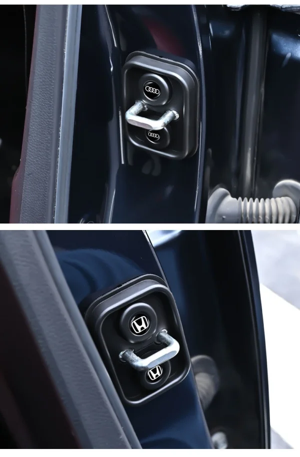 Car Door Lock Cover Protective Pad Door Closing Silicone Silent Cover Shock Absorbing Pad