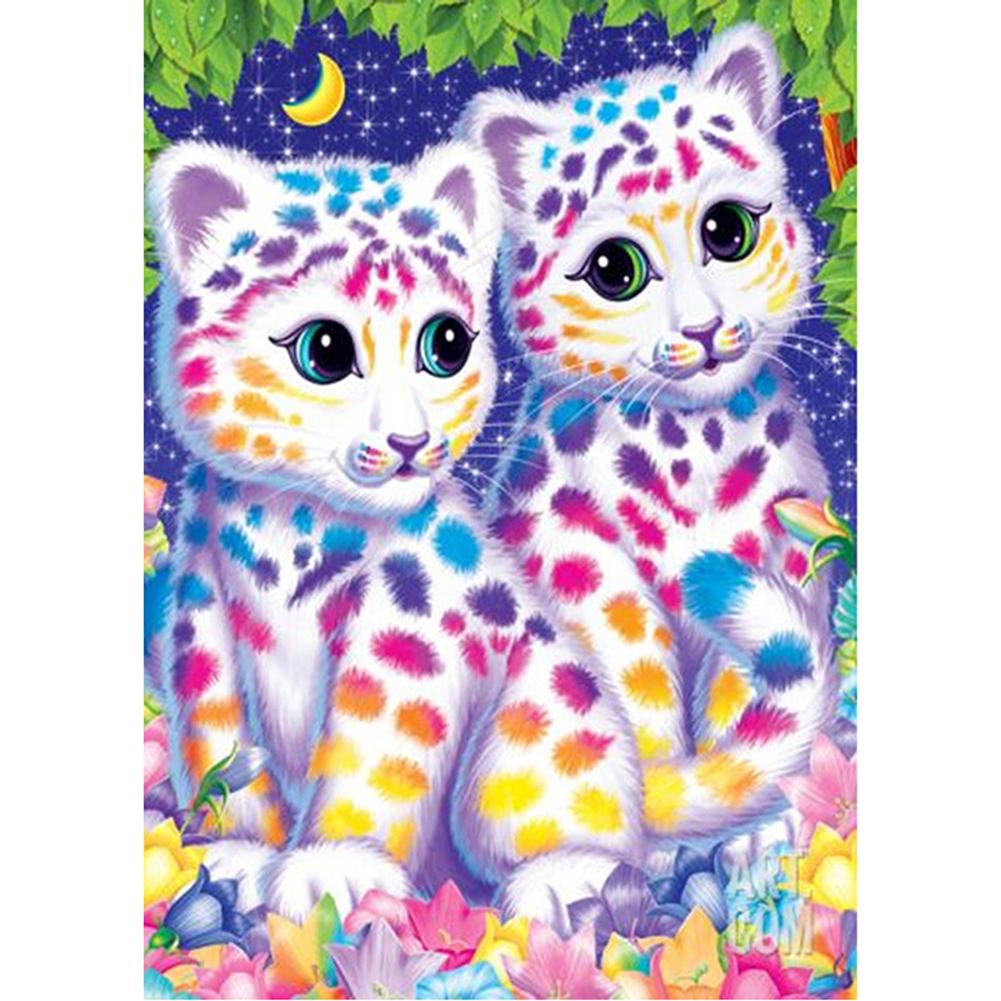 

40*30CM - Cartoon Animals - Round Drill Diamond Painting, 501 Original