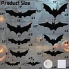 Halloween 3D LED Bat Night Lights, Various Sizes, Perfect for Halloween Parties and Bedroom Window Decorations