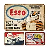 3pcs - Esso Petroleum - Vintage Metal Tin  Signs(12*16Inch)