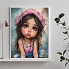 Diamond Painting-DIY Full Round Drill Cute Doll