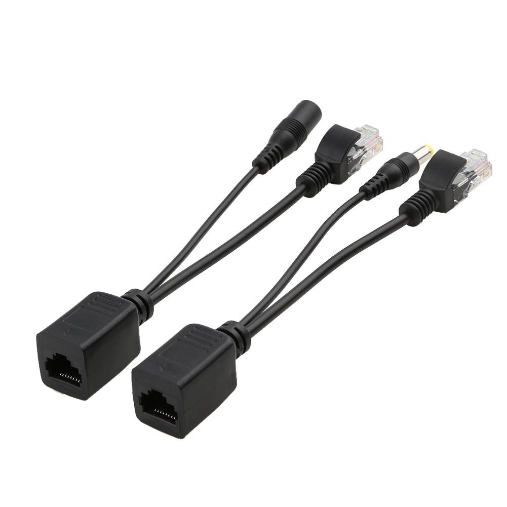 

2pcs POE Adapter Wire RJ45 Injector Splitter Ethernet Synthesizer Separator, 501 Original