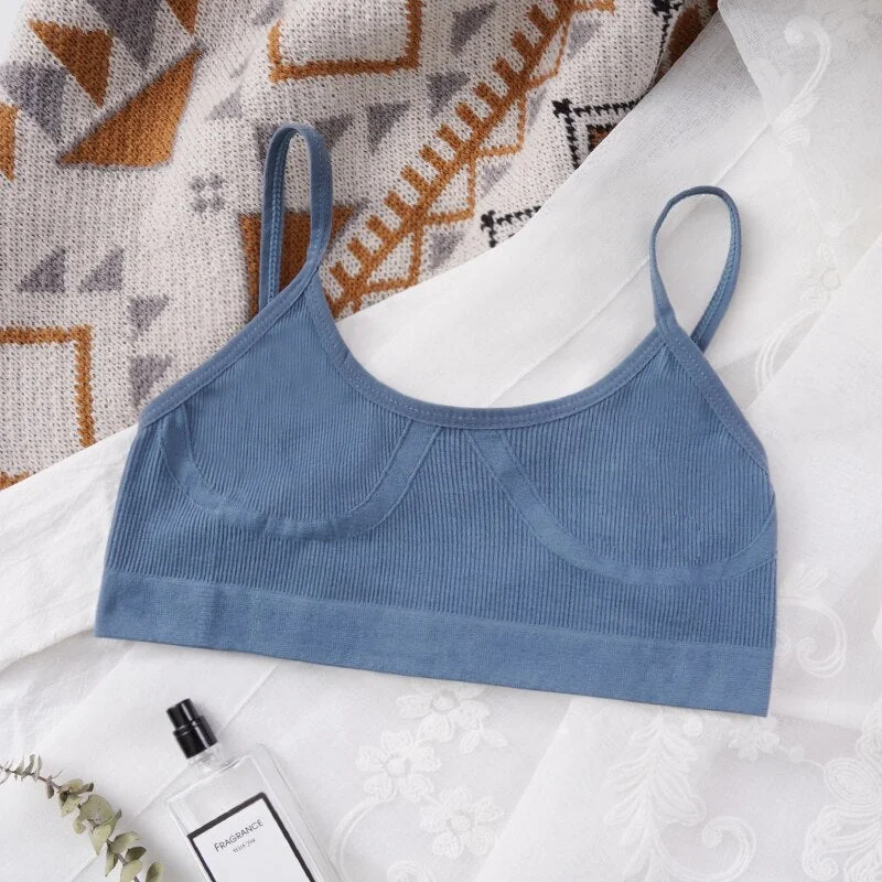 U-shaped Back Bra Tube Top Women Crop Top No Padded Wirefree Sexy Lingerie Bra Sports Fashion Street Women's Underwear Top