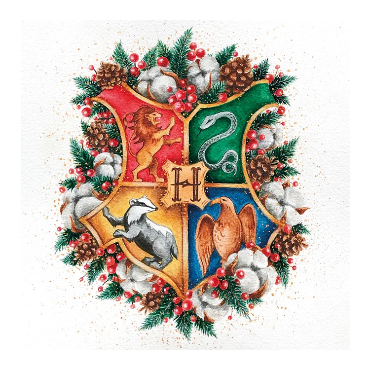Emblem 14CT Counted Cross Stitch 46*46CM