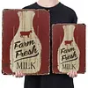 Farm Fresh Milk - Metal Tin Signs(8*12Inch/12*16Inch)