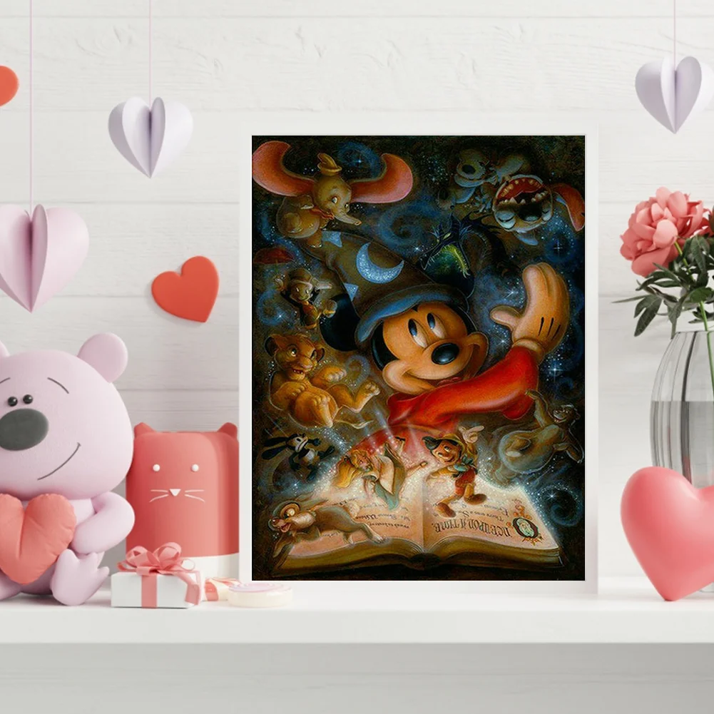 Cartoon Mouse Book - Paint By Number(40*50cm)
