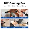 39Pcs Portable Cordless Engraving Pen with LED Digital Display Mini Electric Rotary Tool Kit 6-Speed Adjustable Rechargeable Multifunctional Tools for DIY Sanding Polishing Drilling
