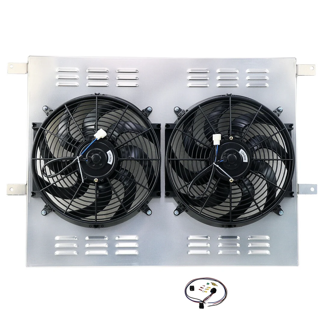 Alloyworks Aluminum Shroud Fan For 1983-1996 Ford F150 F250 F350 Super Duty 6.9L 7.3L