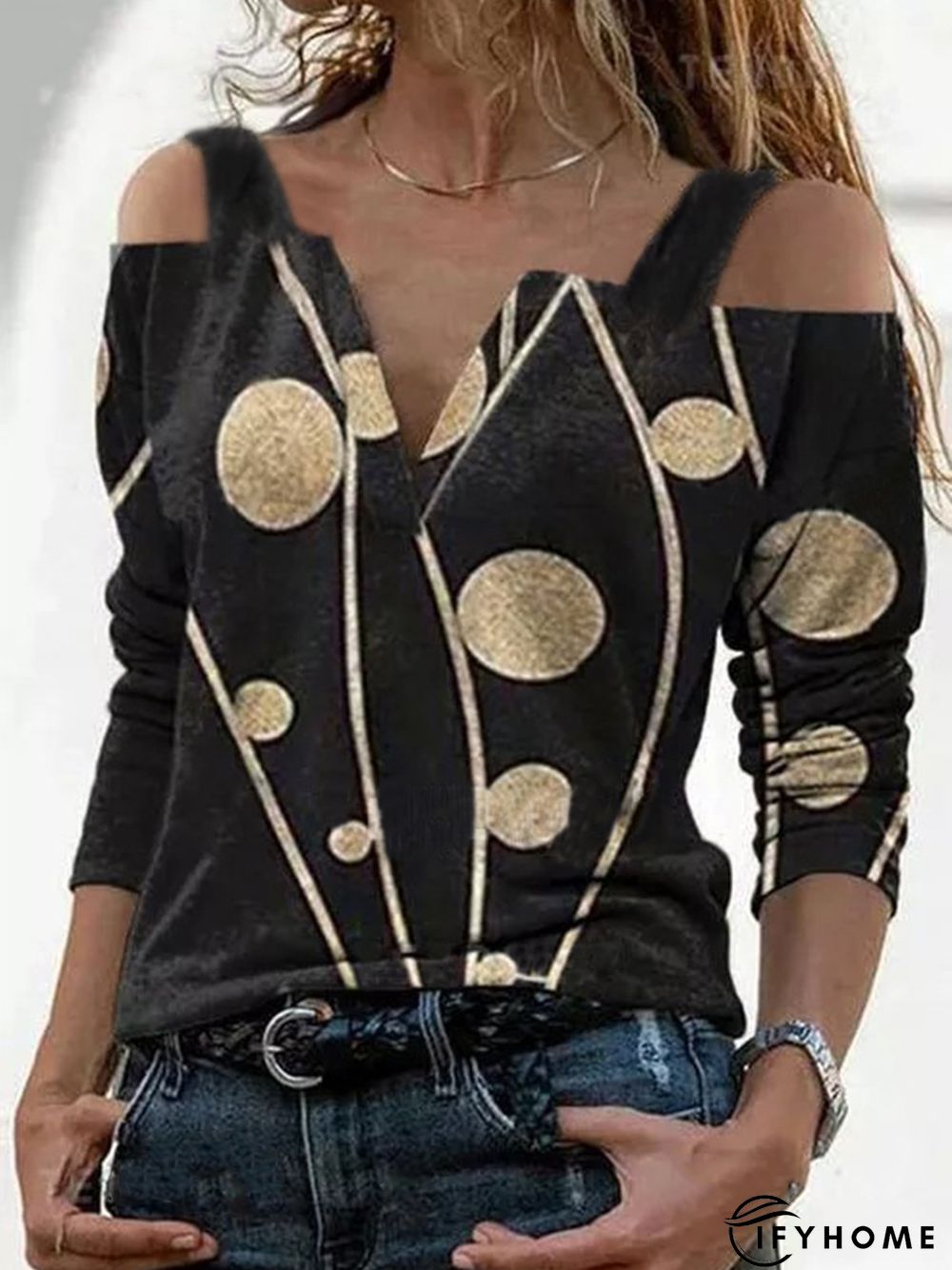 Casual Long Sleeve Printed Top | IFYHOME