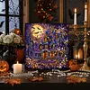 Halloween Cottage Framed Special Shape Diamond Painting Kit 25x25cm