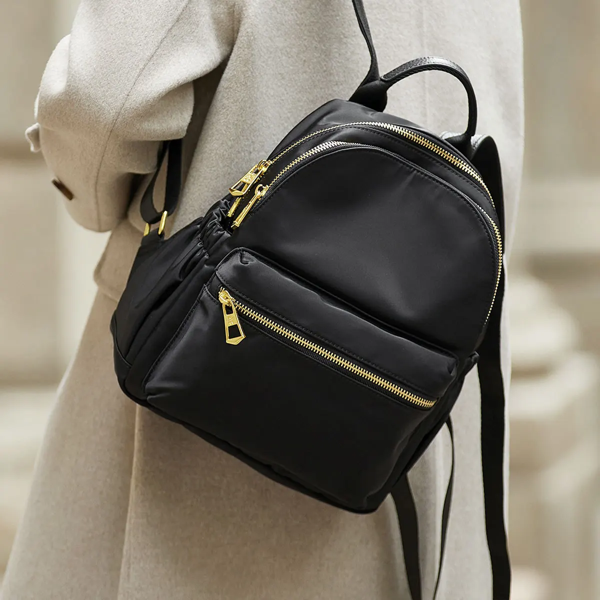 Elegant Oxford Canvas Women's Backpack Travel Bag Large Student Casual Double Shoulder Bag 2025 Fashionable Women's Rugbag Student Backpacks