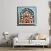 Paper Quilling Castle-14CT Stamped Cross Stitch 40*40cm/15.75*15.75in tapestrymarket