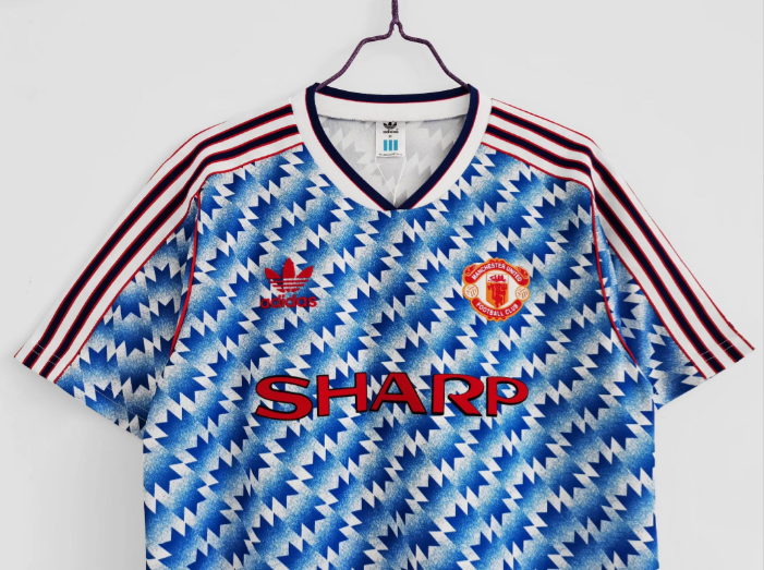 Retro 1990/1992 Manchester United Away Football T-Shirt