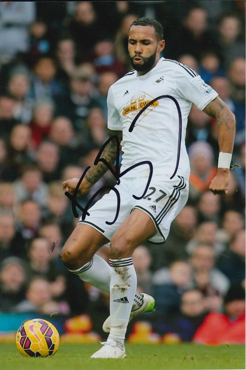 SWANSEA CITY HAND SIGNED KYLE BARTLEY 6X4 Photo Poster painting 3.